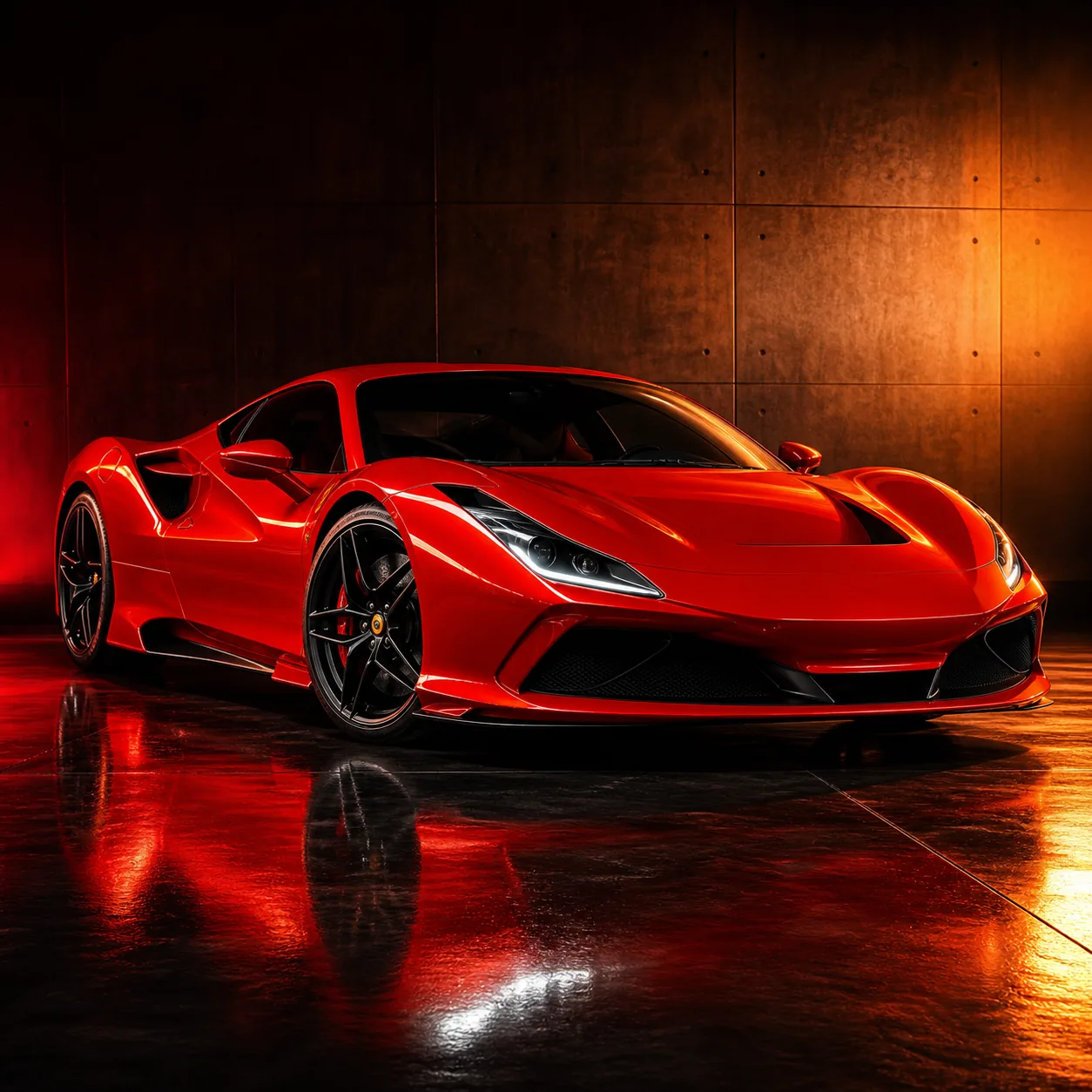 Generated sports car campaign image
