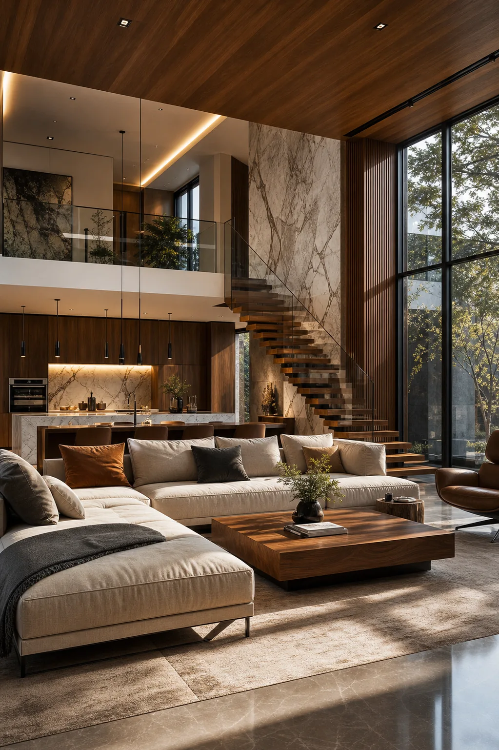 Generated modern villa interior